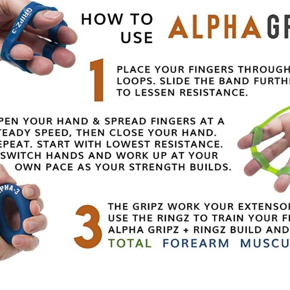 ALPHA GRIPZ Original Hand Grip Extensor - Picture 3 of 4